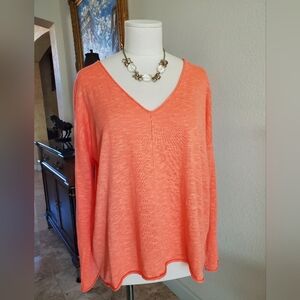 NWOT- Eileen Fisher Tangerine Spring Sweater!!🍑🧡🍑